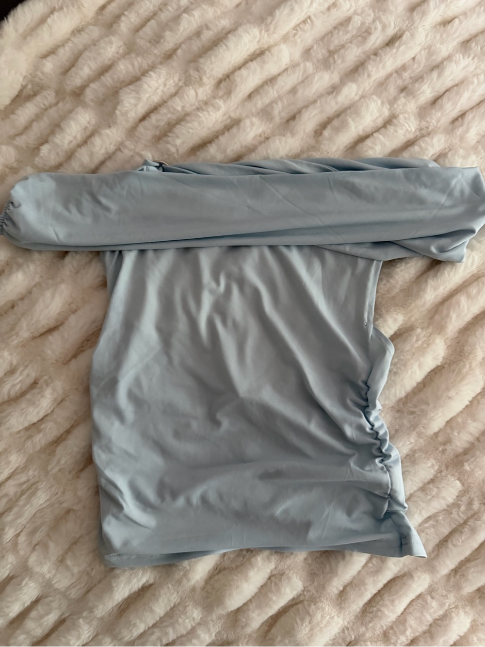 NWT Glassons off the shoulder blue top